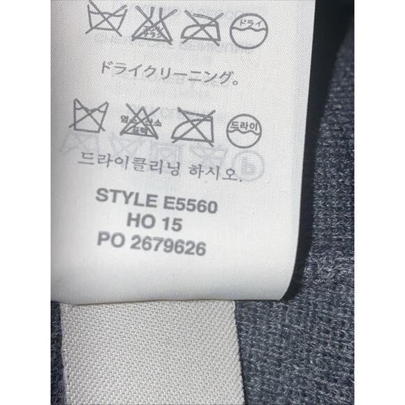 J. Crew Merino Wool Blend Gray Pullover Long Sleeve White Lace Sweater Sz Small - Picture 7 of 7